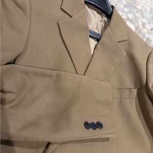 Lacoste Double Breasted Blazer, Tan